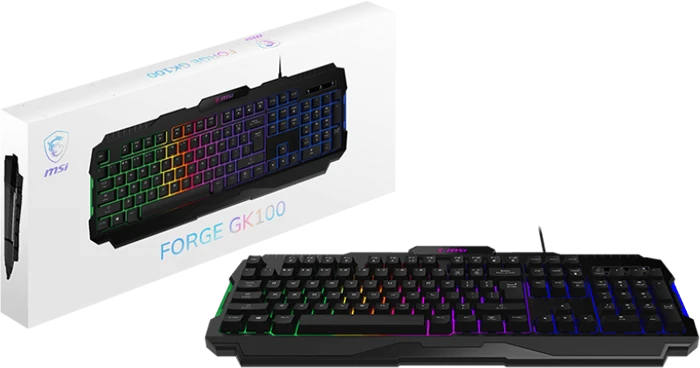 کیبورد گیمینگ سیمی MSI مدل FORGE GK100