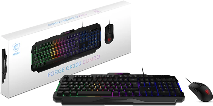کیبورد و موس سیمی MSI مدل GK100