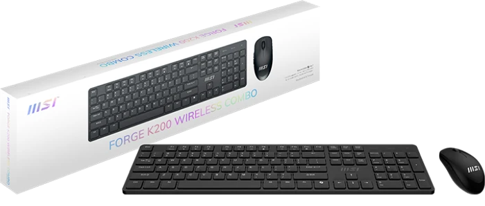 کیبورد و موس بی سیم MSI مدل FORGE K200
