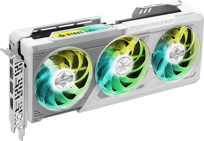 کارت گرافیک ASRock مدل Radeon RX 9070 XT Steel Legend 16GB