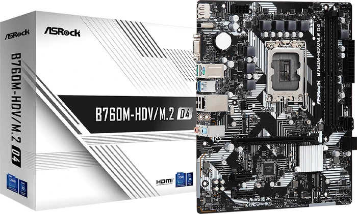 مادربرد ASRock مدل B760M-HDV/M.2 D4
