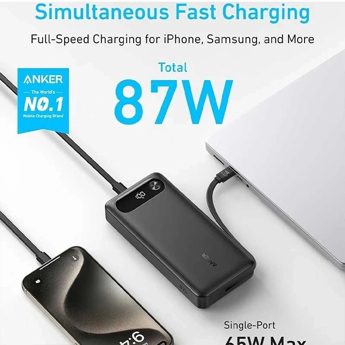 پاوربانک 20000 میلی آمپر ساعت Anker مدل Nano A1383H11