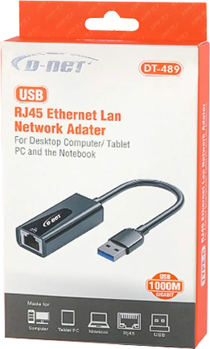 تبدیل USB3.0 به RJ45 دی نت مدل DT-489