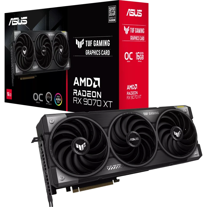 کارت گرافیک Asus مدل TUF Gaming Radeon RX 9070 XT OC Edition 16GB GDDR6