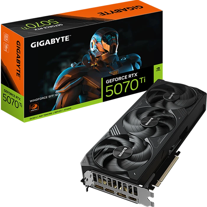 کارت گرافیک GIGABYTE مدل GeForce RTX 5070 Ti WINDFORCE SFF 16G