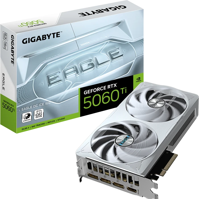 کارت گرافیک GIGABYTE مدل GeForce RTX 5060 Ti EAGLE OC ICE 16G