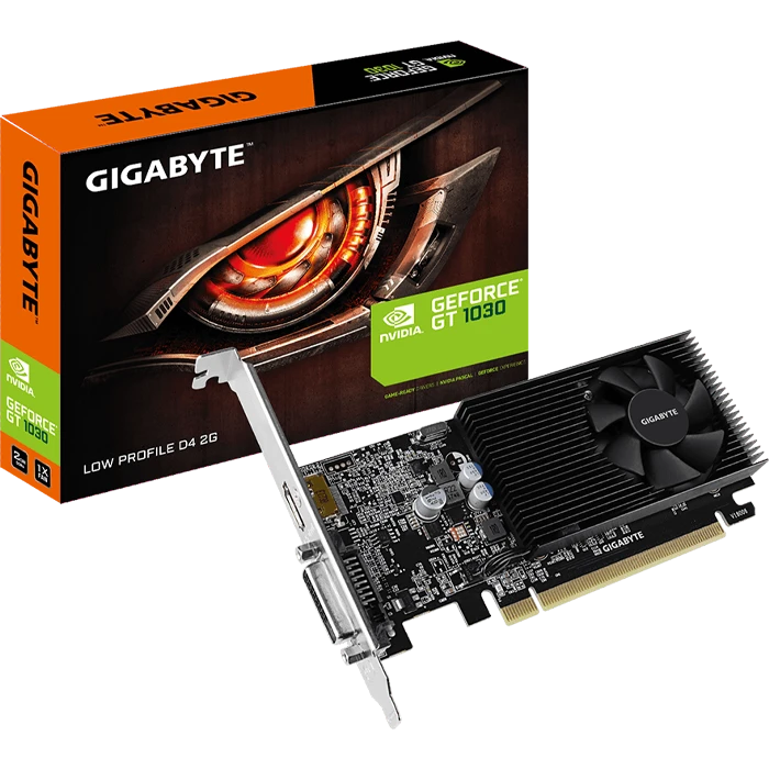 کارت گرافیک GIGABYTE مدل GT 1030 Low Profile D4 2G