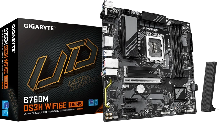 مادربرد GIGABYTE مدل B760M DS3H WIFI6E GEN5 DDR5