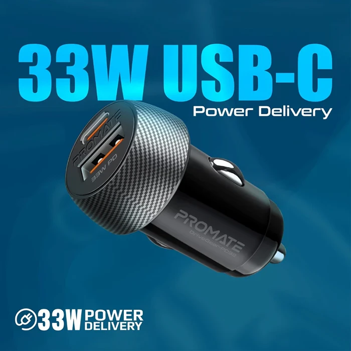 شارژر فندکی Promate مدل DriveGear-PD33