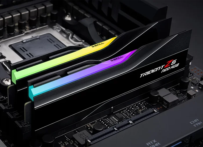 رم کامپیوتر 32 گیگابایت (16GB*2) G.SKILL مدل Trident Z5 Neo RGB DDR5 6000MHz CL30
