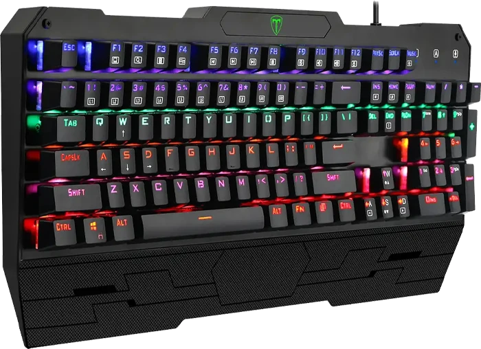 کیبورد مکانیکال گیمینگ سیمی T-Dagger مدل Battleship T-TGK301