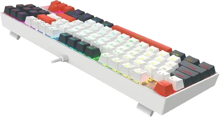 کیبورد مکانیکال گیمینگ سیمی Redragon مدل KUMARA K552 WLR RGB با سويیچ قرمز