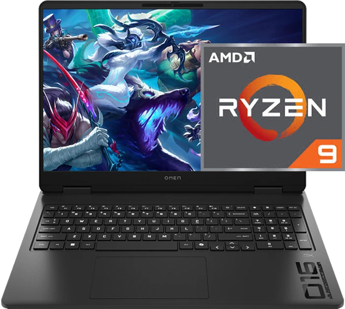 لپ تاپ گیمینگ 16 اینچ HP مدل OMEN 16 AP0167AX (Ryzen 9 8940HX-16GB-512GB SSD-RTX5060-WUXGA 144Hz-Backlit)