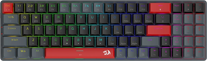 کیبورد مکانیکال گیمینگ بی سیم Redragon مدل ASHE PRO K626RBG