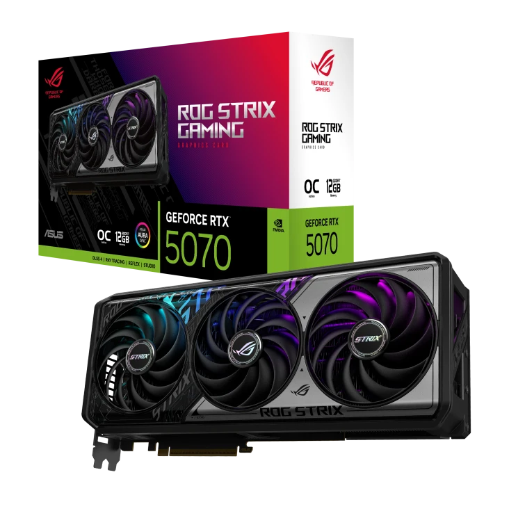 کارت گرافیک Asus مدل ROG Strix GeForce RTX 5070 12GB GDDR7 OC Edition