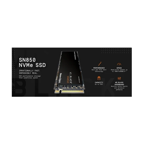 حافظه SSD اینترنال 1 ترابایت WD مدل BLACK SN850X WDS100T1X0E