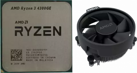 پردازنده AMD مدل Ryzen 3 4300GE همراه با فن