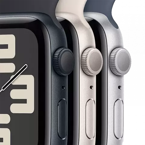 ساعت هوشمند اپل واچ سری SE مدل 44MM Silver Aluminium Case با بند اسپورت آبی