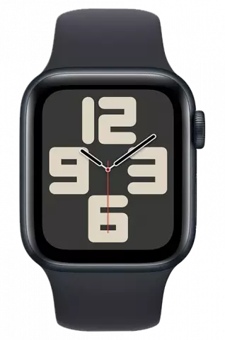 ساعت هوشمند اپل واچ سری SE مدل 40MM  Midnight Aluminum Case با بند اسپورت مشکی