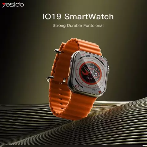 ساعت هوشمند Yesido مدل IO19 با بند اسپورت نارنجی