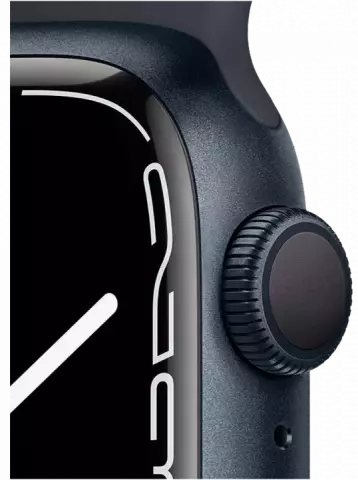 ساعت هوشمند اپل واچ سری 7 مدل 41MM Midnight Aluminum Case با بند اسپورت مشکی