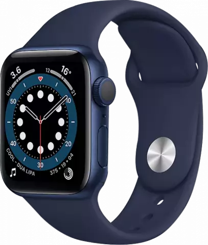 ساعت هوشمند اپل واچ سری 6 مدل 40MM BLUE ALUMINUM CASE با بند اسپورت سورمه ای