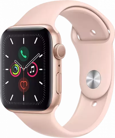 ساعت هوشمند APPLE SERIES 5 مدل 40MM GOLD ALUMINUM CASE با بند اسپورت صورتی
