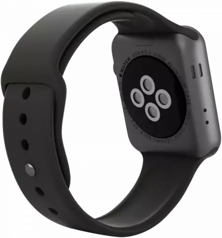 ساعت هوشمند APPLE SERIES 3 مدل 42MM SPACE GRAY Aluminum Case با بند اسپورت مشکی