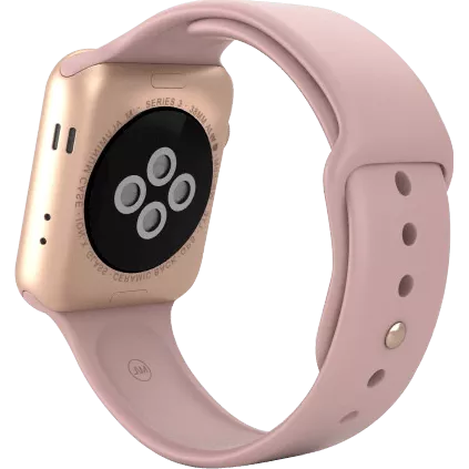ساعت هوشمند APPLE SERIES 3 مدل A1858 MQKW2LL/A 38MM با بند اسپورت رز گلد