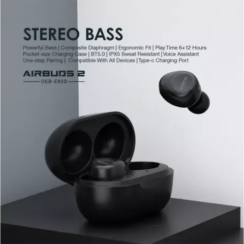 ایرفون بلوتوثی Oraimo مدل Airbuds 2 OEB-E92D