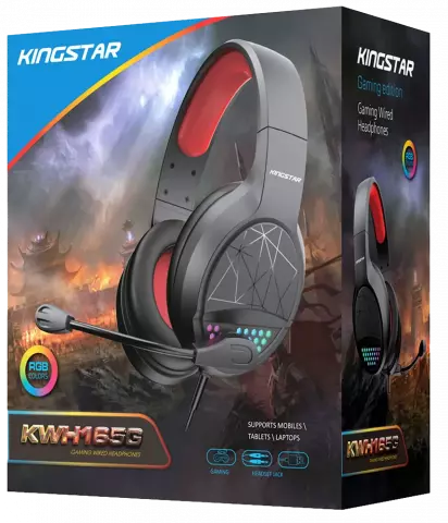 هدست سیمی گیمینگ KINGSTAR مدل KWH165G