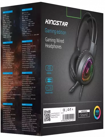 هدست سیمی گیمینگ KINGSTAR مدل KWH155G