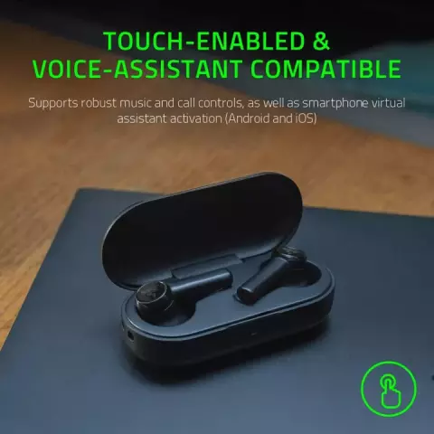 ایرفون بلوتوثی گیمینگ Razer مدل HAMMERHEAD TRUE WIRELESS