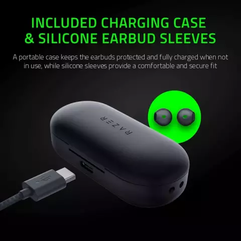 ایرفون بلوتوثی گیمینگ Razer مدل HAMMERHEAD TRUE WIRELESS