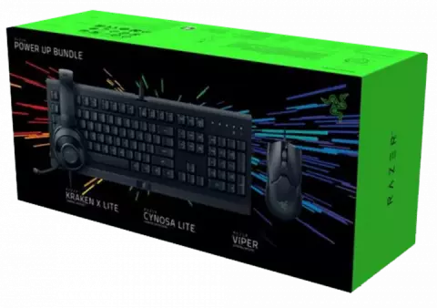 باندل کیبورد، موس و هدست گیمینگ Razer مدل POWER UP BUNDLE