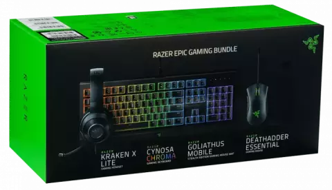 باندل کیبورد، موس و هدست گیمینگ Razer مدل POWER UP BUNDLE