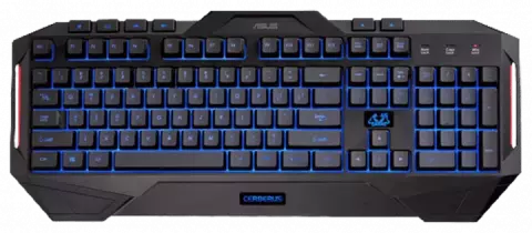 کیبورد و موس سیمی گیمینگ Asus مدل CERBERUS COMBO