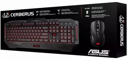 کیبورد و موس سیمی گیمینگ Asus مدل CERBERUS COMBO