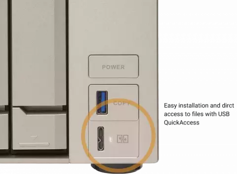 ذخیره ساز تحت شبکه QNAP مدل TVS-873e-4G