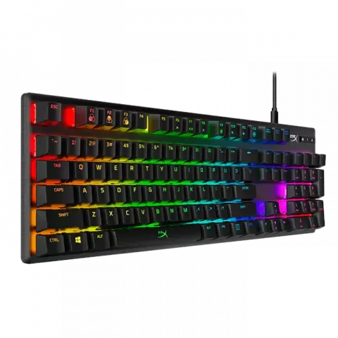 کیبورد سیمی گیمینگ HyperX مدل Alloy Origins با سوئیچ‌ قرمز