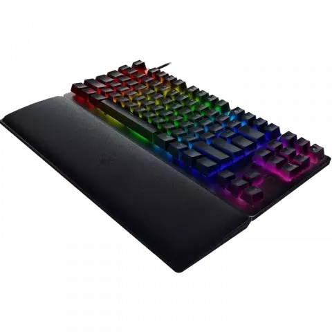 کیبورد سیمی گیمینگ Razer مدل Huntsman V2 Tenkeyless با سوئیچ‌ بنفش