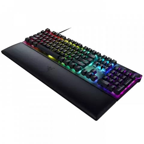 کیبورد سیمی گیمینگ Razer مدل Huntsman V2 با سوییچ بنفش