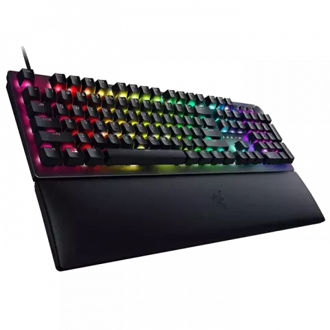 کیبورد سیمی گیمینگ Razer مدل Huntsman V2 با سوییچ بنفش