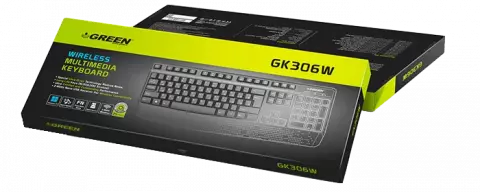کیبورد بی سیم Green مدل  GK306W
