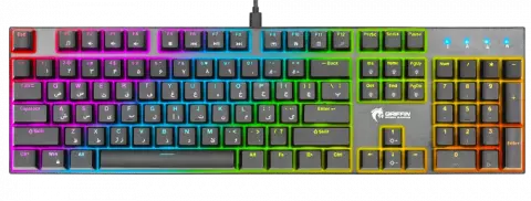 کیبورد سیمی گیمینگ Green مدل GK802-RGB با سوییچ آبی