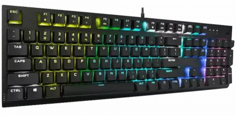 کیبورد سیمی گیمینگ Corsair مدل K60 RGB PRO Low Profile