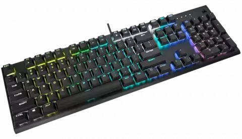 کیبورد سیمی گیمینگ Corsair مدل K60 RGB PRO Low Profile