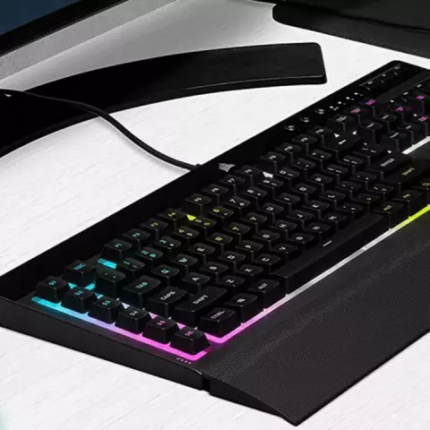کیبورد سیمی گیمینگ Corsair مدل K55 RGB PRO XT