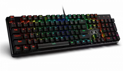 کیبورد سیمی گیمینگ Redragon مدل Devarajas K556 RGB با سوییچ قهوه ای