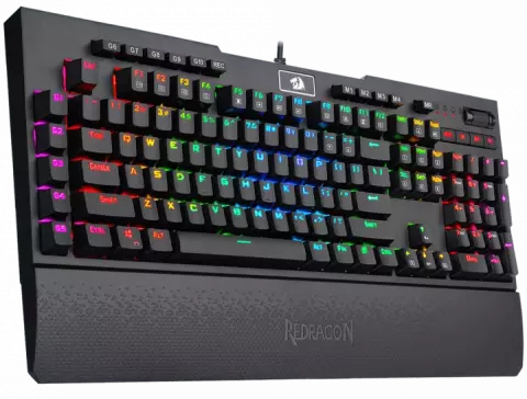 کیبورد سیمی گیمینگ Redragon مدل Brahma K586 RGB با سوییچ آبی